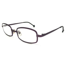 Vintage la Eyeworks Eyeglasses Frames TUNEUP 579 Purple Rectangular 50-23-125