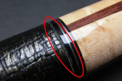 Ted Harris 4-Point Custom Cue Radial Joint Purple Heart & Birdseye
