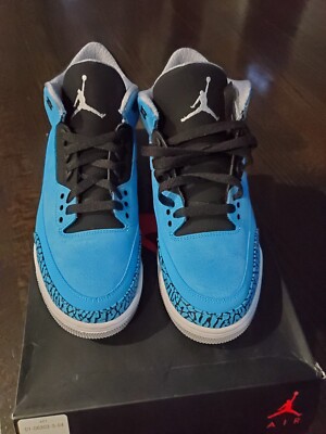 Size 10.5 - Air Jordan 3 Retro Powder Blue | eBay
