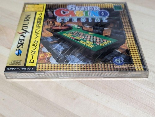 SUPER CASINO SPECIAL SEGA SATURN SS T-7306G 1997 NTSC-J SEGA Coconut Japan NEW - Picture 5 of 13