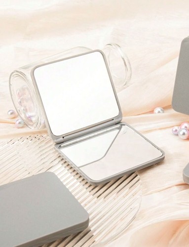 Mini klappbarer quadratischer Spiegel kompakt Reisespiegel Rasieren Make-up Spiegel - Bild 19 von 31