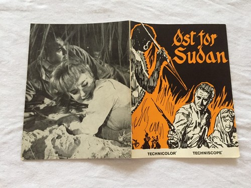 East of Sudan Anthony Quayle Sylvia Syms Derek Fowld 1964 Danish Movie Program - Picture 2 of 5