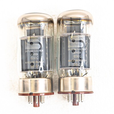 Svetlana 6550C Vacuum Tube Pair – Premium Performance and Classic