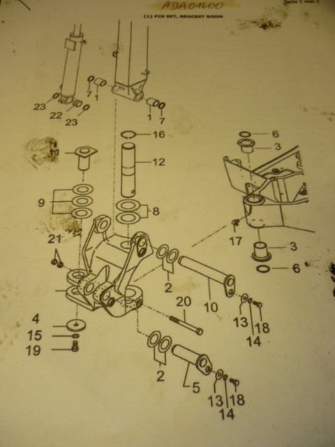 Kit Boulons, Joints Et Goupilles Pour Mini-pelle Yanmar SV15-2, SV16, SV17 - Neuf