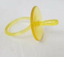 Vintage / Original 1980's Cabbage Patch Kids Doll Pacifier Yellow GENUINE CPK