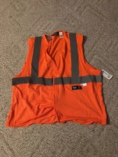Walls Work Wear Safety Vest 3M Orange Reflective Class 2 Level 2 Large Regular L
