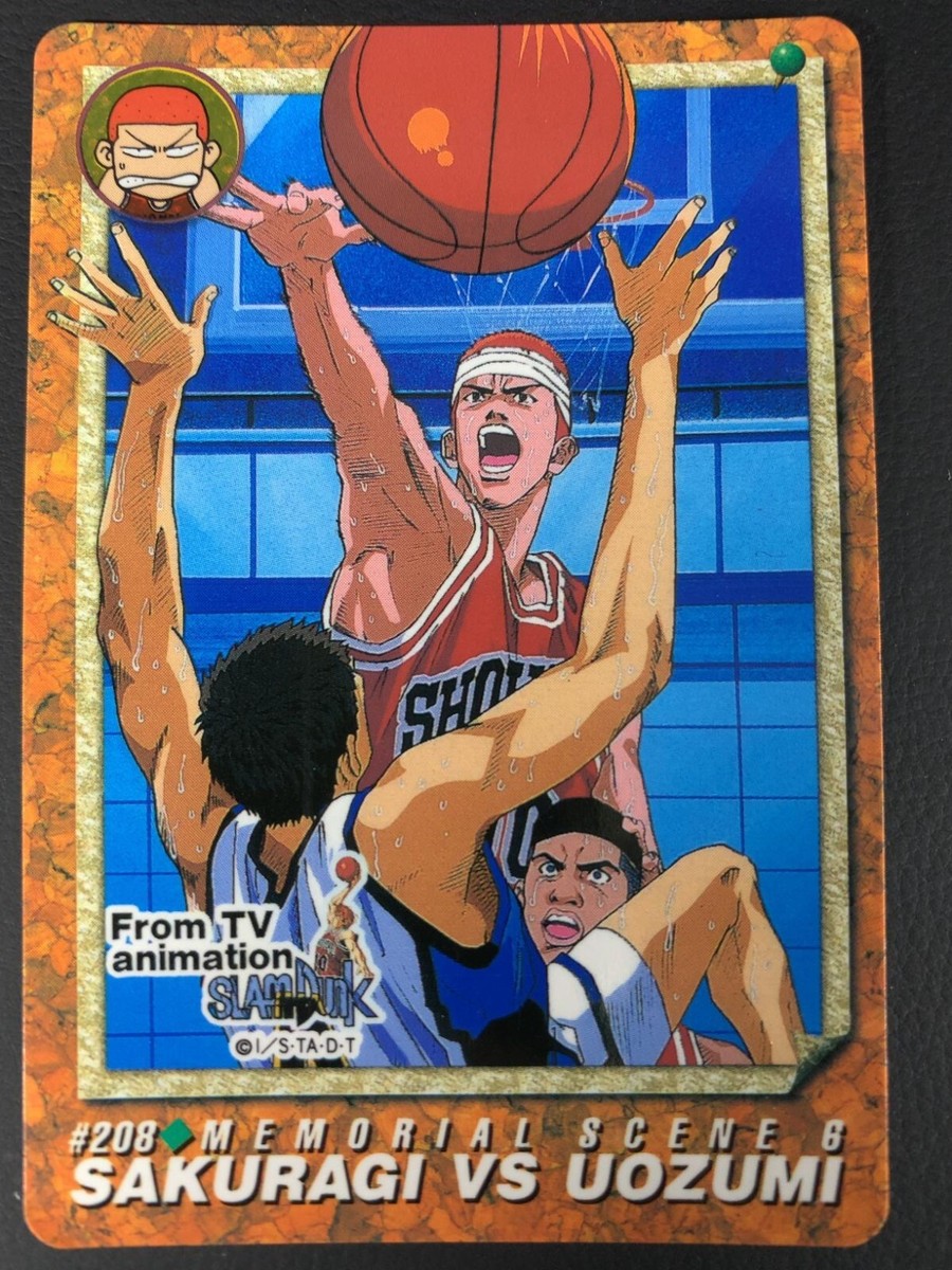 Hanamichi Sakuragi 208 Slam Dunk Card Bandai 1995 Japanese | eBay