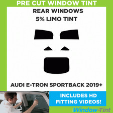 F&uuml;r Audi E-Tron Sportback 2019 + Vor Cut Fenster Get&ouml;nt Heck 5% Limo Schwarz