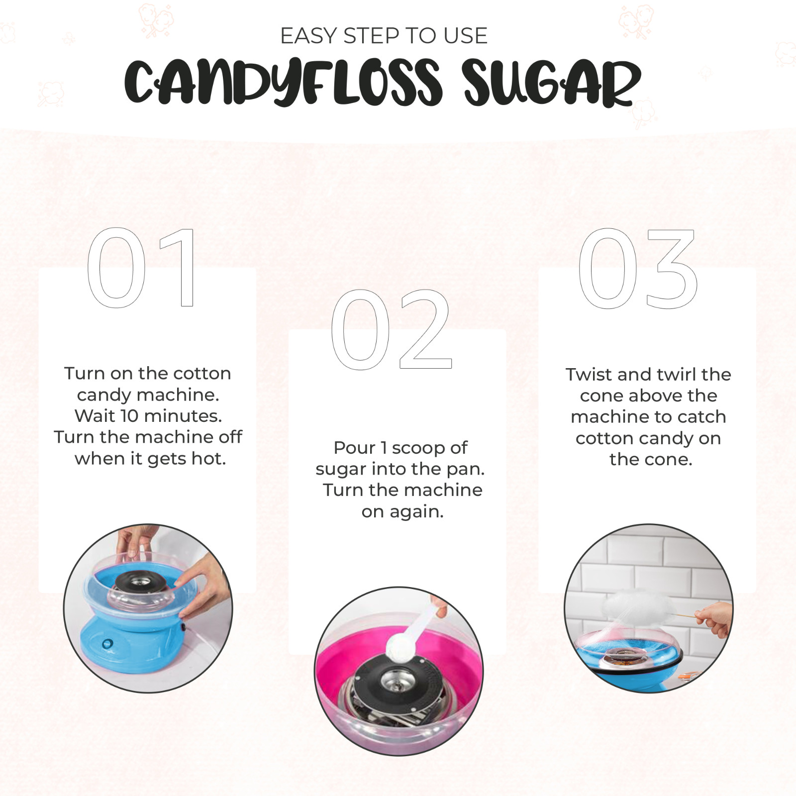 72 Flavours Premium Cotton Candy Floss Sugar, 100g Sugar - Buy 3 get 2 Free