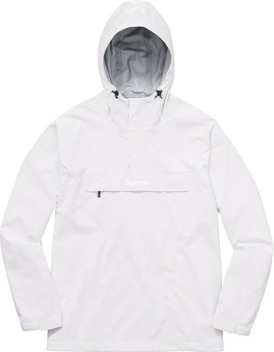 Veste anorak en couture ruban Supreme blanche taille XL SS17