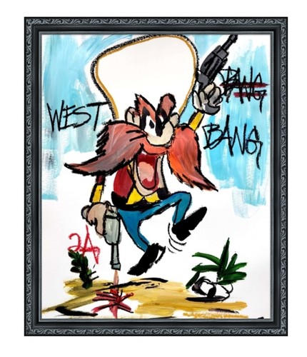 CORBELLIC ORIGINAL ART 14X17 YOSEMITE EXPRESSIONISM ABSTRACT GALLERY THICK PAPER
