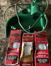 World Of Golf Electric Putting Partner W/ Ball Return, 3 New Golf Balls  Pkgs 3