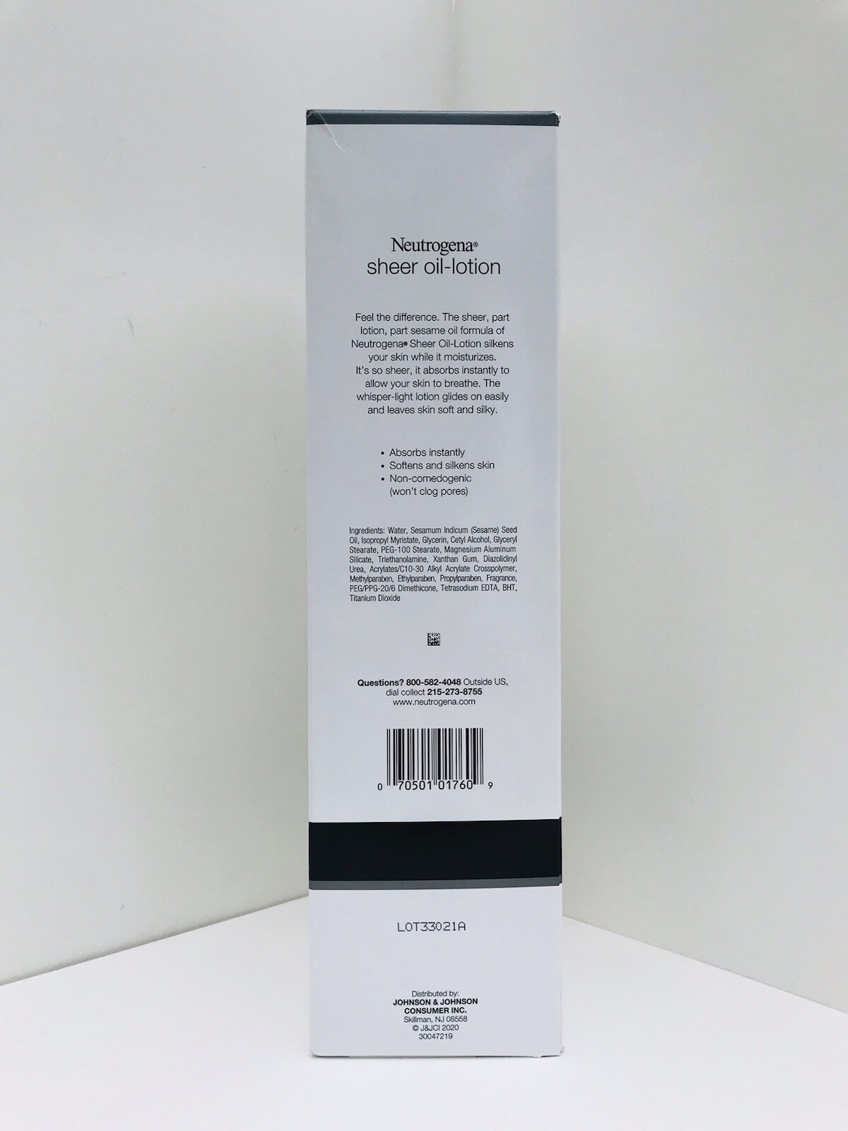 Neutrogena Sheer Oil Lotion Light Sesame Formula Body 32oz NEW NIB Discontinued