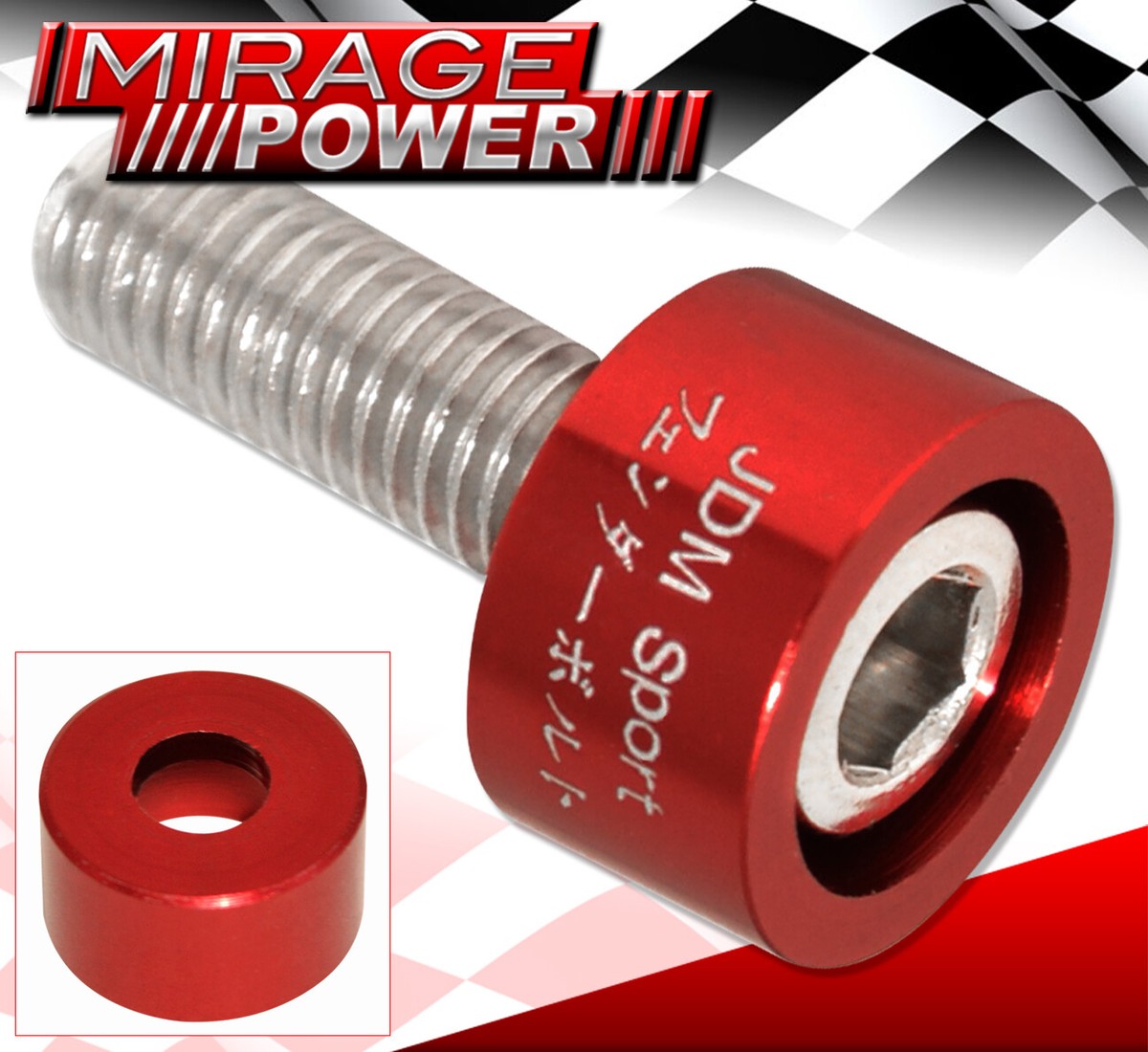 めページ　キット M8 JDM Engine Header Washer Hex Bolt Kit 9PCS Red For Honda Acura