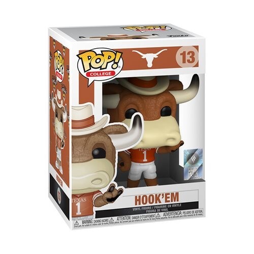 Funko POP! College: Texas Longhorns Hook 'Em #13 (Bundled