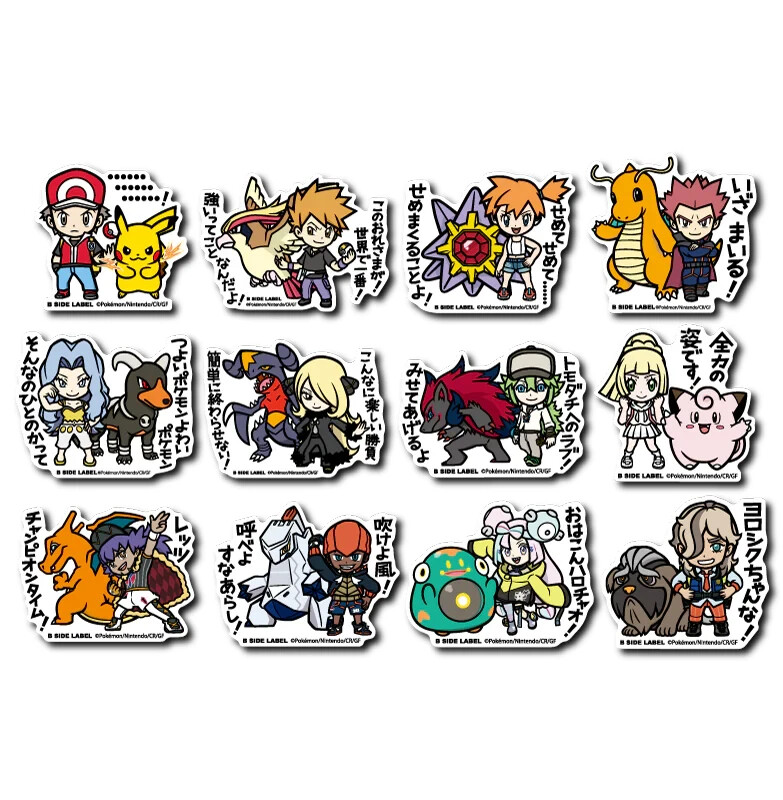 Pokémon × B-SIDE LABEL ステッカー B Pokemon Sticker B-SIDE LABEL Pokemon Center Made in Japan