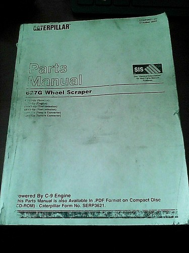 Caterpillar Parts Manual 627G Wheel Scraper SEBP3621-03 CEZ1-Up V - 第 1/6 張圖片