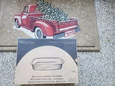 VHTF Pampered Chef Large Rectangular Baker 9x13 Cranberry Rectangle NIB