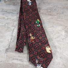 Looney Tunes Mania 1993 Vintage Neck Tie Warner Bros Multicolor Bugs Bunny