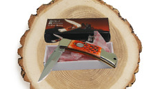 Frost Steel Warrior pocket knife Bone Lockback  3" Pocket Knife SW-103-BPS