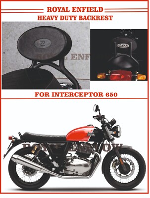Fit For Royal Enfield Heavy Duty Backrest for INTERCEPTOR 650 - Exp Ship