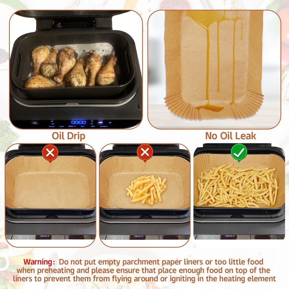 Ninja Air Fryer Disposable Paper Liners for Easy Cleanup and Accessory Use