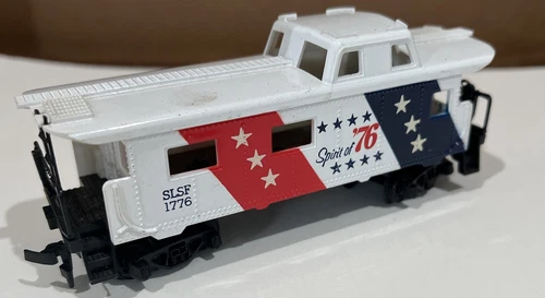 HO Vintage Tyco Model Train Car Caboose Spirit of 76 Bicentennial Car