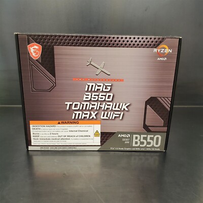 MSI MAG B550 Tomahawk MAX WiFi DDR4 AMD AM4 Desktop Motherboard