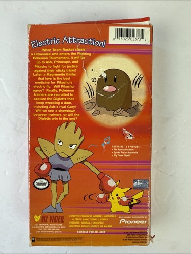 Pokemon Vol. 10: Fighting Tournament VHS Tape 1999 Anime Pokemon Vintage - Picture 2 of 4