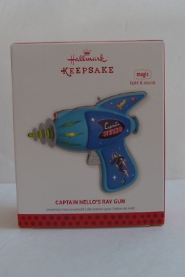 NEW ~ Hallmark Keepsake Ornament Captain Nello's Ray Gun 2013 ~ Light ...