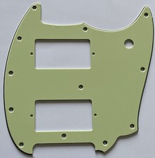 For Fender OffSet Series Mustang PAF Style Guitar Pickguard 3 Ply Vintage Green
