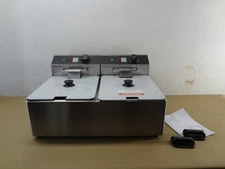 Costway 3400-Watt Electric Countertop Deep Fryer Dual Tank Commercial Restaurant