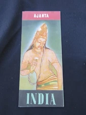 Vintage Travel Brochure India AJANTA ELLORA Map