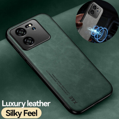 Hülle für Xiaomi 13T 14T Pro Redmi Note 14 13 Poco X5 Magnetic Leder Schutz Case