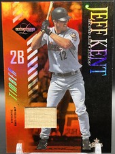 2003 Leaf Limited Timber Red Jeff Kent 16/25 NM+ Astros Game Used Bat Patch #21