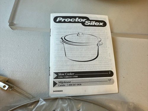 Vintage 1998 Proctor Silex Schongarer 4 qts oval weiß - Gemüse 33375A NEU - Bild 11 von 23