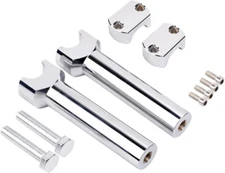 Motorcycle 1'' Handlebar Risers Clamps Handle Bar Mount For Harley Honda