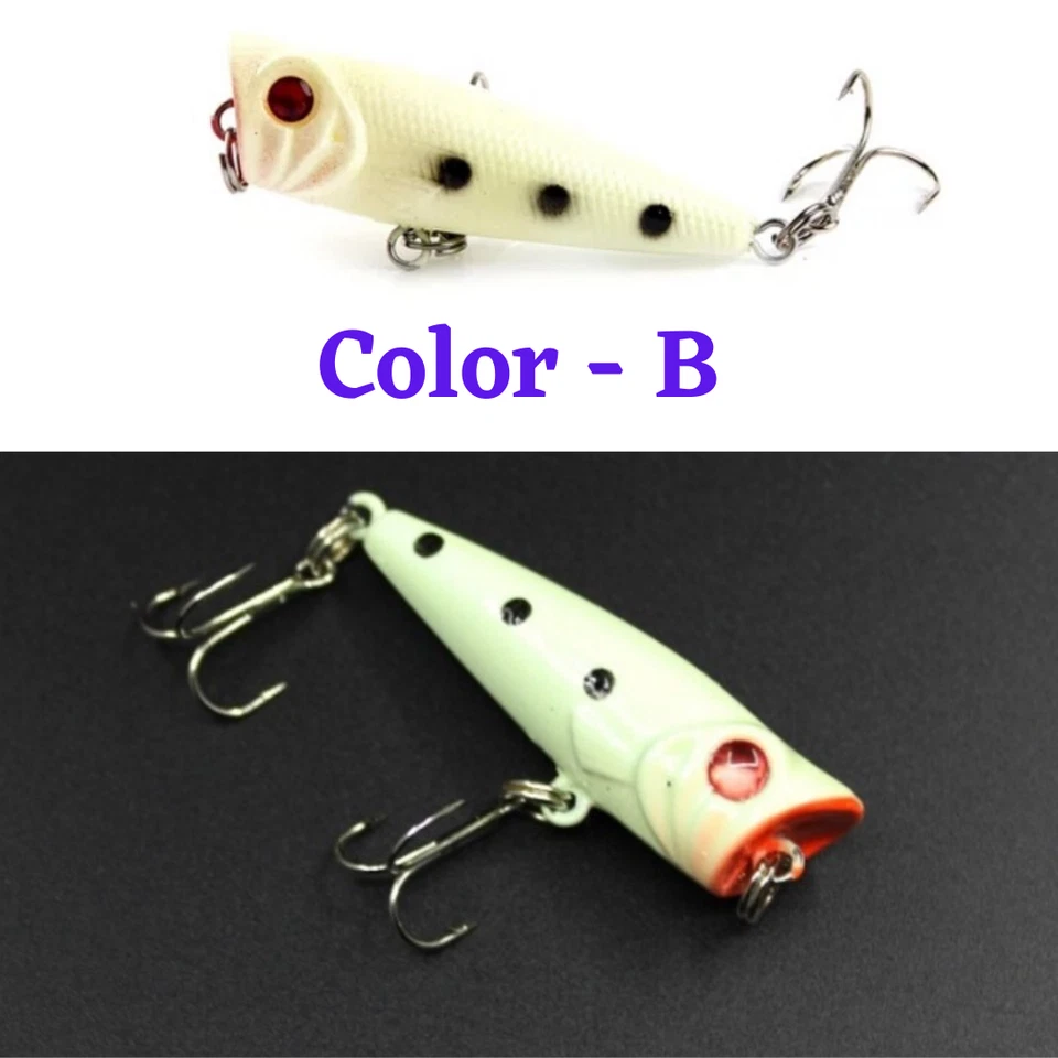 NUEVO 2" Topwater Popper Bass, Striper, Snakhead y Redfish Señuelo de Superficie de Pesca 3D Foto 3 de 4