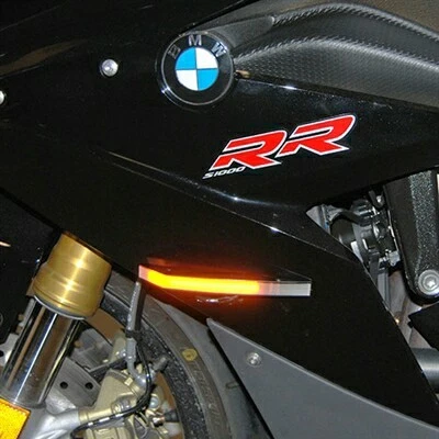 BMW S1000RR LED sinais de mudança de direção dianteiros novos ciclos de raiva luz NRC LED corrida - Imagem 4 de 4