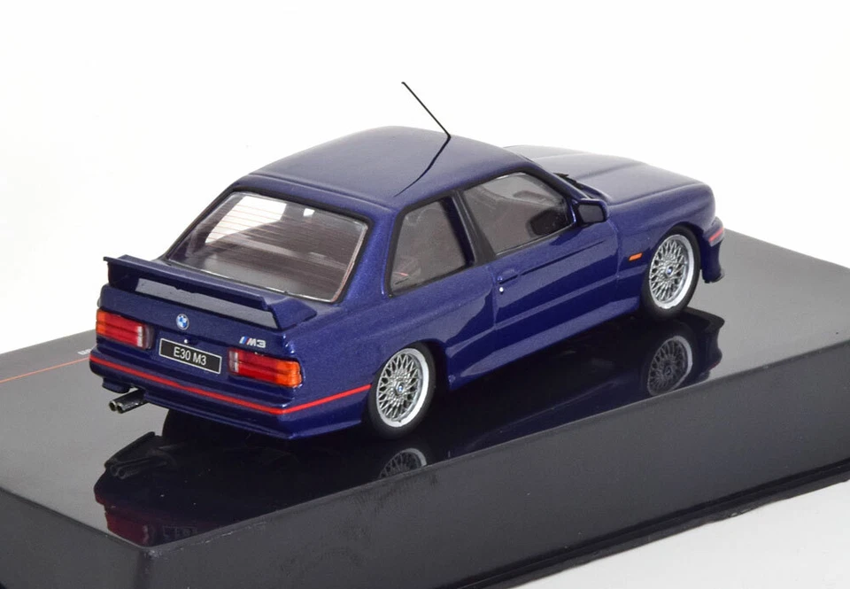 BMW M3 E30 SPORT EVOLUTION 1990 METALLO BLU SCURO IXO CLC378N 1/43 - Immagine 3 di 3