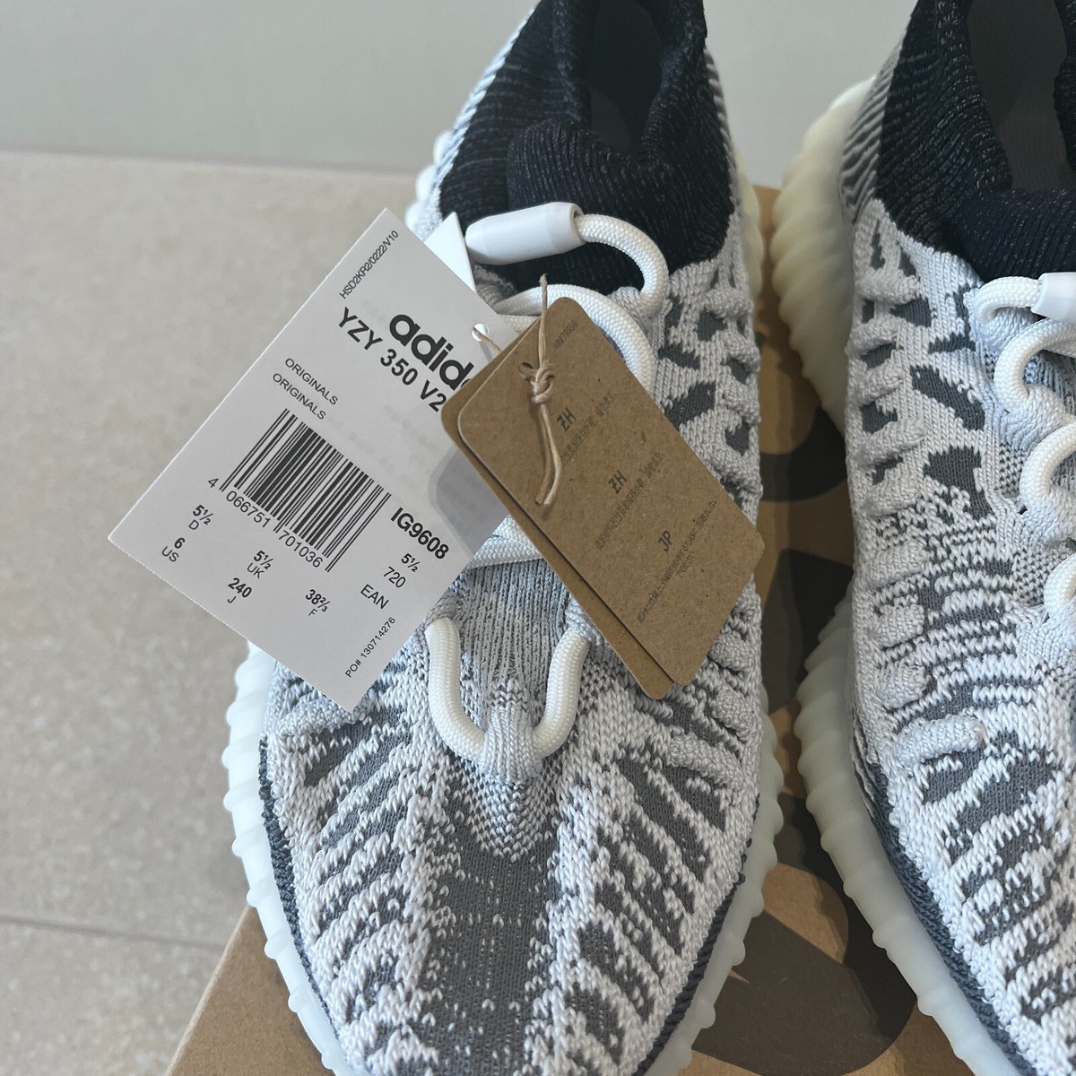 Adidas Yeezy 350 V2 CMPCT Slate White Shoes IG9608 US 6# | eBay