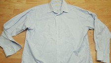 Men's Michael kors Striped Long Sleeve Button Down Shirt Size XL 17 34/35 blue