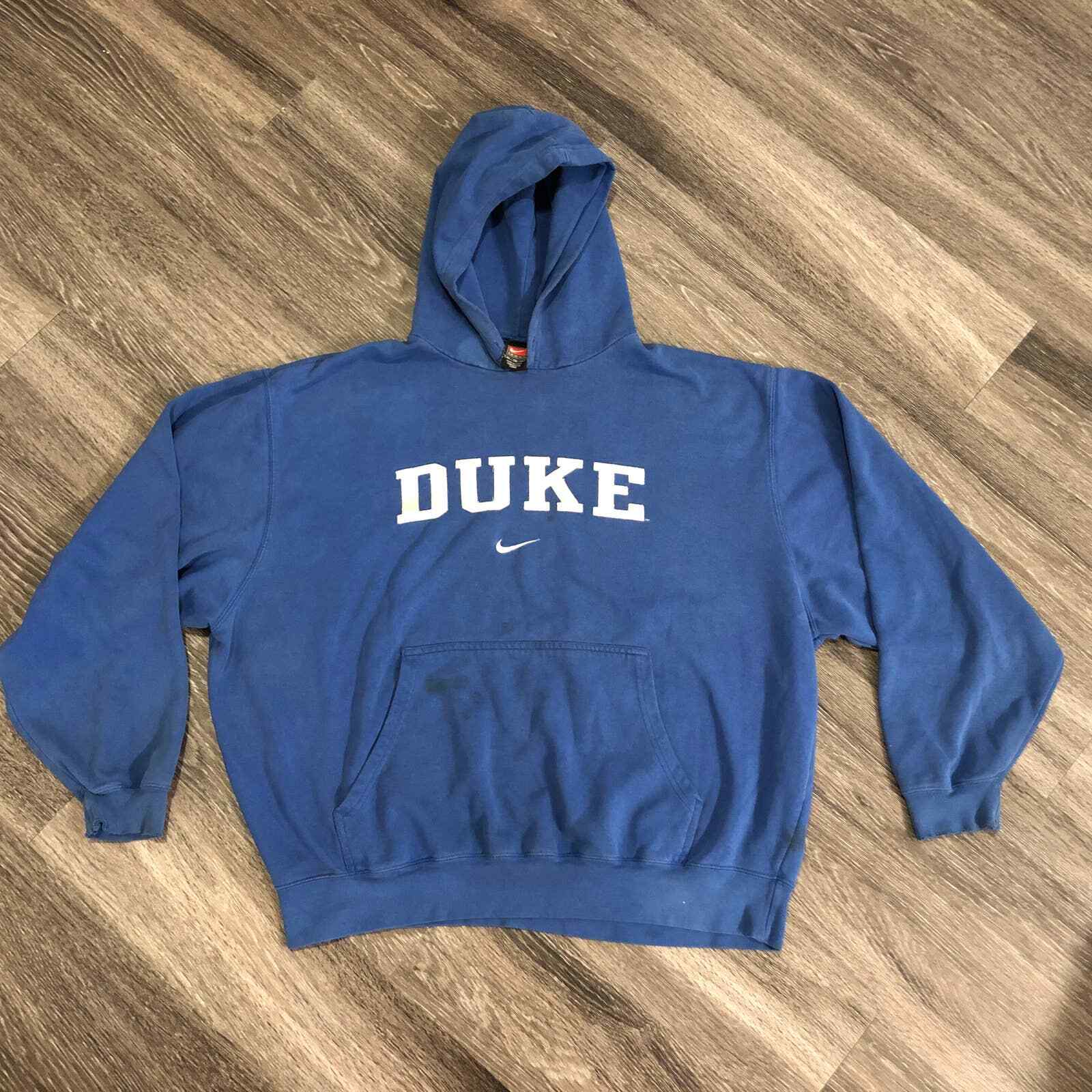 Vintage Nike Duke University Center Swoosh Hoodie Sz XL | eBay