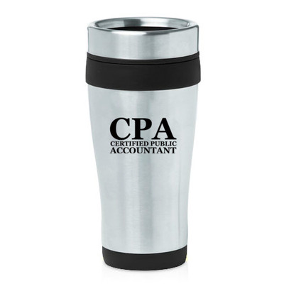Stainless Steel Insulated 16oz Travel Coffee Mug CPA Certified Public  Accountant | eBay