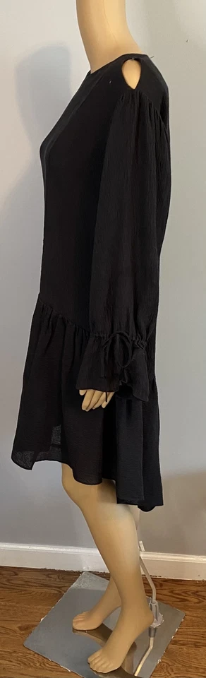 3.1 Phillip Lim ассиметричный гофрированный шелк марля оборки платье размер 0 - Изображение 4 из 4