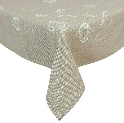 Tischdecke 150 x 150 cm Baumwolle maritim Muscheln Sea Shells Clayre & Eef