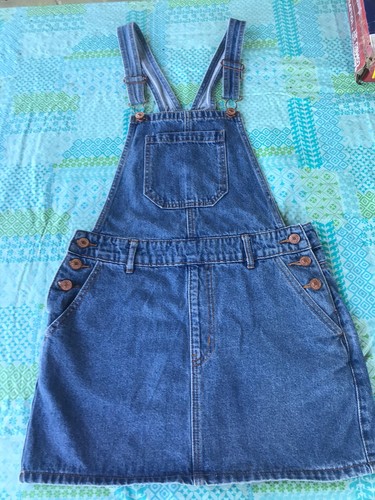 Girls 10-12 Denim Bib Overall Dress Forever 21