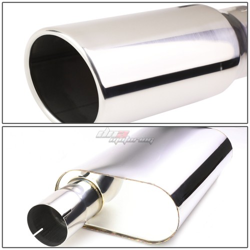 FOR 07-13 SILVERADO/SIERRA 1500 SHORT BED 4" ROUND TIP CATBACK EXHAUST ASSEMBLY - Picture 2 of 5