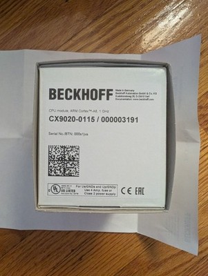 Beckhoff CX9020-0115.  Brand New.  With Licenses.  US Seller