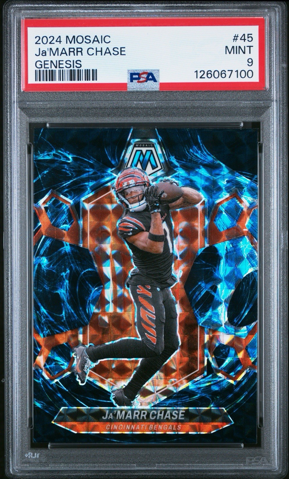 2024 Panini Mosaic - Ja'Marr Chase #45 Genesis Mosaic Prizm